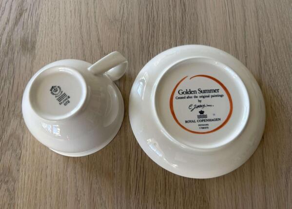 Golden Summer kaffekop - Royal Copenhagen